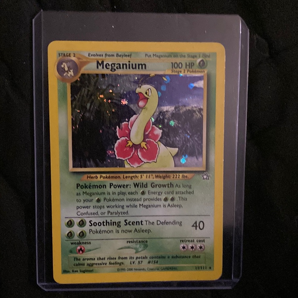 Meganium  11/111 Neo Genesis Holo Rare